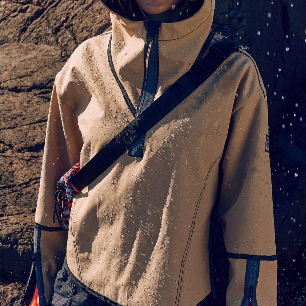 Free People Moon Magic Reflective Rain Pullover